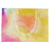 Aquarell gestrichen, Geburtstag glücklich, große G Geschenktüte (Rückseite)