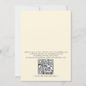 Aquarell getrocknete Boho Gras Blumen QR-Code Hoch Einladung (Rückseite)