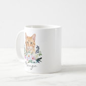 Aquarell-Gingerkatze Kaffeetasse (Vorderseite Links)