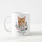 Aquarell-Gingerkatze Kaffeetasse (Links)
