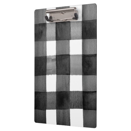 Aquarell-Gingham-Klemmbrett Klemmbrett (Links)