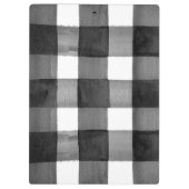 Aquarell-Gingham-Klemmbrett Klemmbrett (Rückseite)