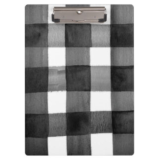 Aquarell-Gingham-Klemmbrett Klemmbrett