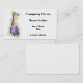 Aquarell-Giraffe 1 Visitenkarte (Vorne/Hinten)