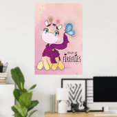 Aquarell-Giraffe Poster (Heimbüro)