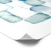 Aquarell Glas Kunst Poster (Ecke)