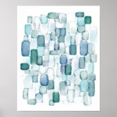 Aquarell Glas Kunst Poster (Vorne)