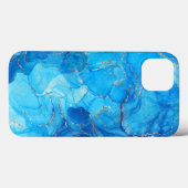 Aquarell Glitzer Blue iPhone / iPad Gehäuse Case-Mate iPhone Hülle (Rückseite (Horizontal))