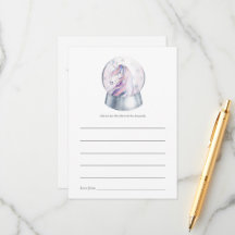 Aquarell Glitzer Einhorn Weihnachtsdusche