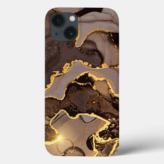Aquarell Glitzer Gold iPhone / iPad Gehäuse Case-Mate iPhone Hülle (Rückseite)