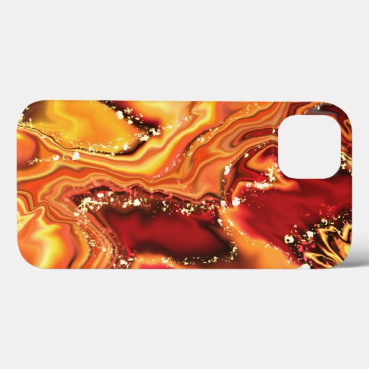 Aquarell Glitzer Orange Gold iPhone / iPad Gehäuse Case-Mate iPhone Hülle (Rückseite (Horizontal))