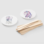 Aquarell Glitzer Unicorn Kinderdusche Fächer (Non-assembled)