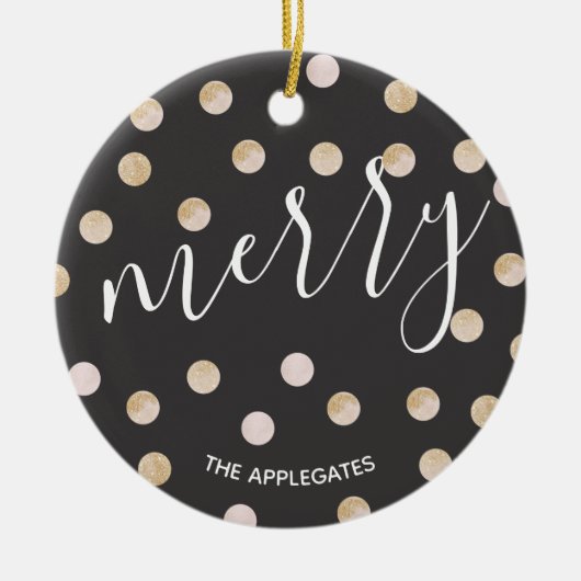 Aquarell & Gold | KERAMIK Ornament (Vorne)