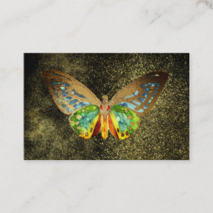 *~* Aquarell Gold Vergoldeter Schmetterling Gold G Visitenkarte