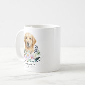 Aquarell Golden Retriever Kaffeetasse (Vorderseite Links)