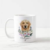 Aquarell Golden Retriever Kaffeetasse (Links)