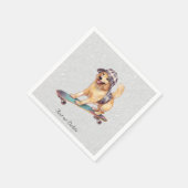 Aquarell Golden Retriever Servietten (Ecke)