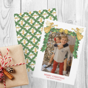 Aquarell Goldene Engelgirlande Weihnachten