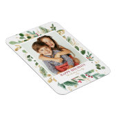 Aquarell Goldmedaille Grüne und Heiliges Foto Magnet (Rechte Seite)