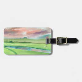 Aquarell-Golf Gepäckanhänger