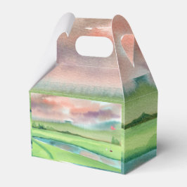 Aquarell-Golf Geschenkschachtel