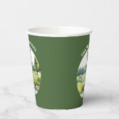Aquarell-Golf-orientierter Course Cart Pappbecher (Links)