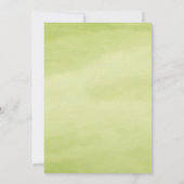 Aquarell Golf Par-Tee Geburtstag Einladung (Rückseite)
