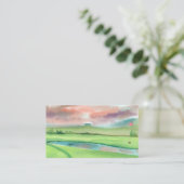 Aquarell-Golf Visitenkarte (Stehend Vorderseite)