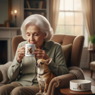 Aquarell Grammy's beste Freundin / Personalisieren Kaffeetasse