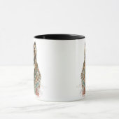 Aquarell Grauer Wolf Wildnis Tasse (Zentrum)