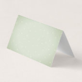 Aquarell Green Rose Vielen Dank Visitenkarten (Rückseite)