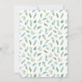 Aquarell Greenerge Gold RN Pflege Abschluss Einladung (Rückseite)