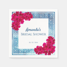 Aquarell Griechische Eleganz + Rosa Brautparty