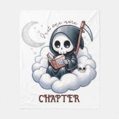 Aquarell Grill Sensenmann Buchhandlung Fleecedecke (Vorderseite)