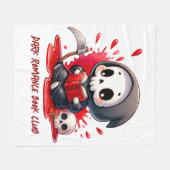 Aquarell Grill Sensenmann Buchhandlung Fleecedecke (Vorderseite (Horizontal))