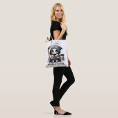 Aquarell Grill Sensenmann Buchhandlung Tasche (Am Model)