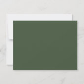 Aquarell Grün Blätter Danke (Rückseite)