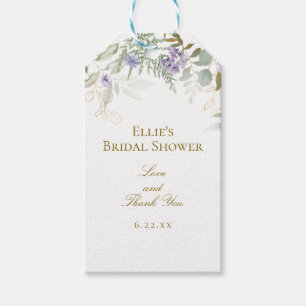 Aquarell-Grün-Hochzeit-Braut-Shower Geschenkanhänger