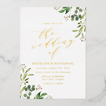 Aquarell-Grün-Hochzeit
