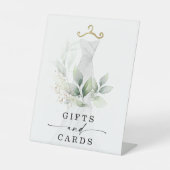 Aquarell Grüne Goldene Brautpartys Schilder (Vorderseite)