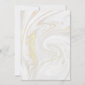 Aquarell Grüne Marmor Taufe Christening Einladung (Rückseite)