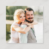 Aquarell Grüne Registrierung Foto Sage Green Begleitkarte (Rückseite)