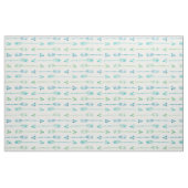 Aquarell-grüne und blaue Pfeile Stoff (Fat Quarter (45,7 x 55,9 cm))