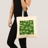 Aquarell Grünes Kraut Botanisches Gemüse Tragetasche (Vorderseite (Produkt))