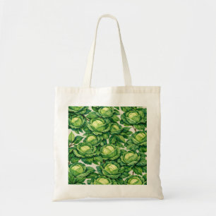 Aquarell Grünes Kraut Botanisches Gemüse Tragetasche