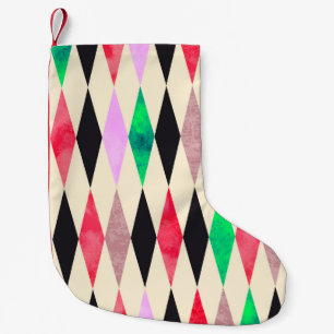 Aquarell-Grunge-Veranstaltungsfeier-Party nahtlos Kleiner Weihnachtsstrumpf