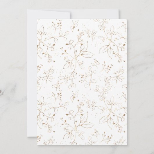 Aquarell, Grünpflanzen, Gender Neutral Baby Dusche Einladung (Rückseite)