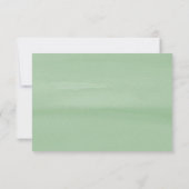 Aquarell Grünpflanzen & Weißer Marmor Save the Dat Date (Rückseite)