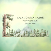 Aquarell Grünwald Personalisiertes Geschäft Fensteraufkleber (Blatt 3)