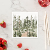 Aquarell Grünwald Serviette (Beispiel)